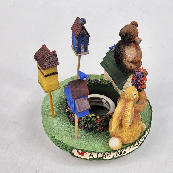 Deb Strain 'A CARING FRIEND IS A SHARING FRIEND' Candle Jar Capper Topper - Picture 4 of 6